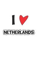 Netherlands: Notebook, Journal - Gift Idea for Globetrotters and Travel Fans - dot grid - 6x9 - 120 pages