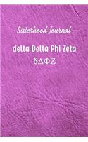 Sisterhood Journal delta Delta Phi Zeta