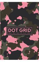 Dot Grid Notebook - Journal- Libreta - Cahier - Taccuino - Notizbuch: 110 Dotted Pages of Bullets for Journaling, Note Taking or to Create Your Own Planner, Organizer or Diary: Pink Camoflage 039-7