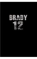 Brady 12: Hangman Puzzles - Mini Game - Clever Kids - 110 Lined Pages - 6 X 9 In - 15.24 X 22.86 Cm - Single Player - Funny Great Gift