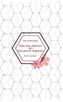The Peersonal Internet Address & Password Logbook Top secret