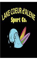 Lake Coeur D'Alene Sport Co: Blank Lined Journal - Lake Coeur D'Alene Journal