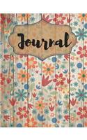 Colorful Flower Petals Journal: For Flower Lovers and Writers: Blank Lined Paper Notebook (7.44 x 9.69 inch - 70 Sheets/140 Pages)