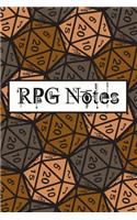 RPG Notes: Journal for Logging Notes and Maps for Your Pen and Paper Adventures