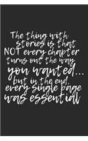 The Thing about Stories Is...: Blank Lined Writing Journal Notebook Diary 6x9