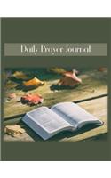 Daily Prayer Journal: Fall Leaves and Bible Christian Notebook