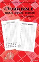Scrabble Game Score sheets for 2-4 players: Learn And Fun with Scrabble Board game words building(2 Puzzle Game Book)