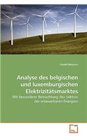 Analyse des belgischen und luxemburgischen Elektrizitätsmarktes