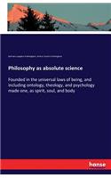 Philosophy as absolute science