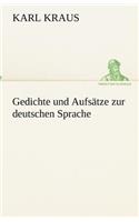 Gedichte und Aufsätze zur deutschen Sprache