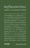 Hofmannsthal - Jahrbuch Zur Europaischen Moderne