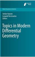 Topics in Modern Differential Geometry