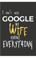 I Don't Need Google My Wife Knows Everything
