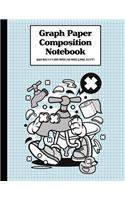 Graph Paper Composition Notebook Quad Rule 5x5 Grid Paper - 150 Sheets (Large, 8.5 x 11")