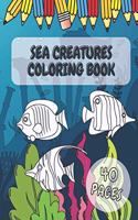 Sea Creatures Coloring Book