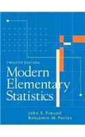 Modern Elementary Statistics