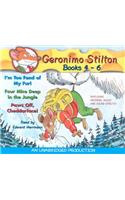 Geronimo Stilton Books 4-6: #4: I'm Too Fond of My Fur; #5: Four Mice Deep in the Jungle; #6: Paws Off, Cheddarface!