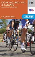 Dorking, Box Hill and Reigate: (146 OS Explorer Map)