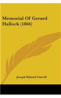 Memorial Of Gerard Hallock (1866)