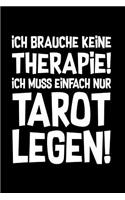 Tarot Karten: Therapie? Lieber Tarot!: Notizbuch / Notizheft für Tarot Zubehör A5 (6x9in) liniert mit Linien