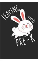Leaping Into Pre-K: A5 110 Sites lined Journal for Pre K Graduate Notebook