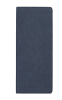 CSB Large Print Thinline Bible, Navy Leathertouch