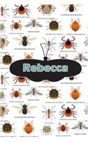 Rebecca: Bug Insect Journal Notebook 120 Pages 6x9