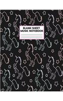 Blank Sheet Music Notebook