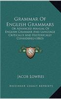 Grammar of English Grammars