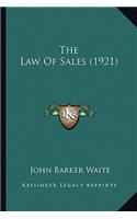 Law of Sales (1921)