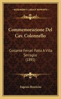 Commemorazione Del Cav. Colonnello
