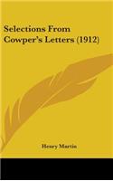 Selections From Cowper's Letters (1912)