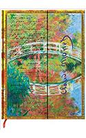 Paperblanks Monet (Bridge), Letter to Morisot Hardcover Ultra Lined Wrap Closure 144 Pg 120 GSM