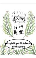 Graph Paper Notebook - 1 Inch Squares - Trees: Graph Paper, 1 Inch Squares