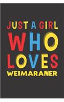 Just A Girl Who Loves Weimaraner