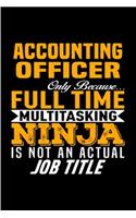 Accounting officer only because full time multitasking ninja is not an actual job title