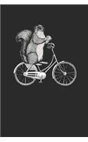 Squirrel In Bicycle: Squirrels Notebook, Graph Paper (6" x 9" - 120 pages) Animal Themed Notebook for Daily Journal, Diary, and Gift