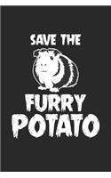 Save The Furry Potato: Mountain Guinea Pig - Save The Furry Potato Dot Grid Notebook 6x9 Inches - 120 dotted pages for notes, drawings, formulas - Organizer writing book p