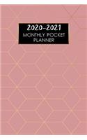 2020-2021 Monthly Pocker Planner: 2 Year Pocket Planner - 24 Month Calendar with Federal Holidays - Organizer Journal - Two Yearly Planner