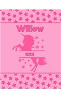 Willow Dancing Cherry Berry: Personalized Draw & Write Book with Her Unicorn Name - Word/Vocabulary List Included for Story Writing