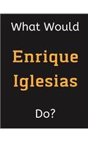 What Would Enrique Iglesias Do?: Enrique Iglesias Notebook/ Journal/ Notepad/ Diary For Women, Men, Girls, Boys, Fans, Supporters, Teens, Adults and Kids - 100 Black Lined Pages - 8
