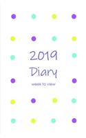 2019 Diary Week to View: Polka Dot Design