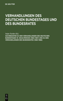 Sachregister Zu Den Verhandlungen Des Deutschen Bundestages 10. Wahlperiode (1983-1987) Und Zu Den Verhandlungen Des Bundesrates (1983-1986)