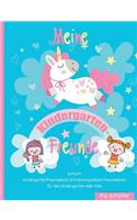 Meine Kindergarten-Freunde Einhorn Kindergartenfreundebuch Erinnerungsalbum Freundebuch für den Kindergarten oder Kita