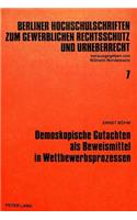 Demoskopische Gutachten als Beweismittel in Wettbewerbsprozessen