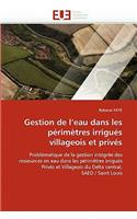 Gestion de l''eau dans les périmètres irrigués villageois et privés