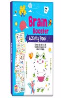Brain Booster Activity Book for Kids Toddlers and Children 5+ Years: 96 Pages Preschool Educational Writing Practice, Pencil Control, Tracing, Maths and Brain Boosting Fun â€“ Reusable Early Learning Book