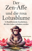 Zen-Affe und Die Rosa Lotusblume