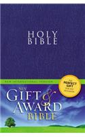 Gift and Award Bible-NIV: New Internation Version, Blue Leather Look, Gift &amp; Award Bible