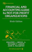 Financial and Accounting Guide for Not-for-profit Organizations
